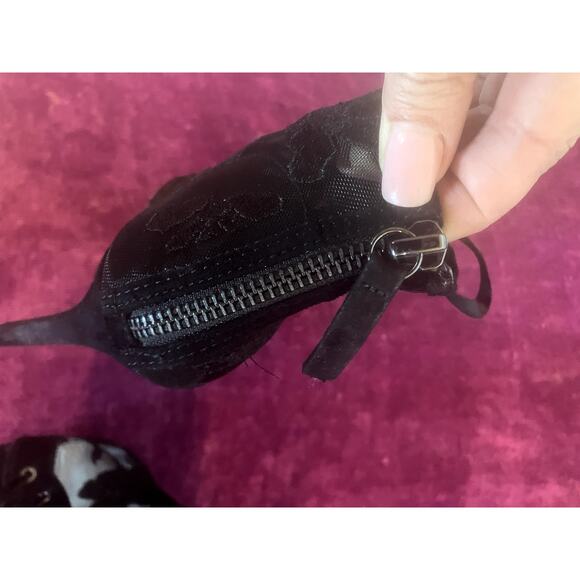 ZARA Embroidered Mesh Lace Up Boot GOTH WHIMSIGOTH INDIE SLEAZE Size 37 7 Black - Picture 6 of 7